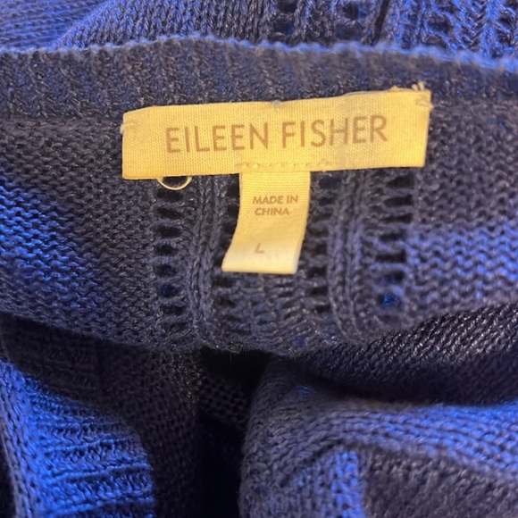 Eileen Fisher Linen sweater with details L - Picture 7 of 8